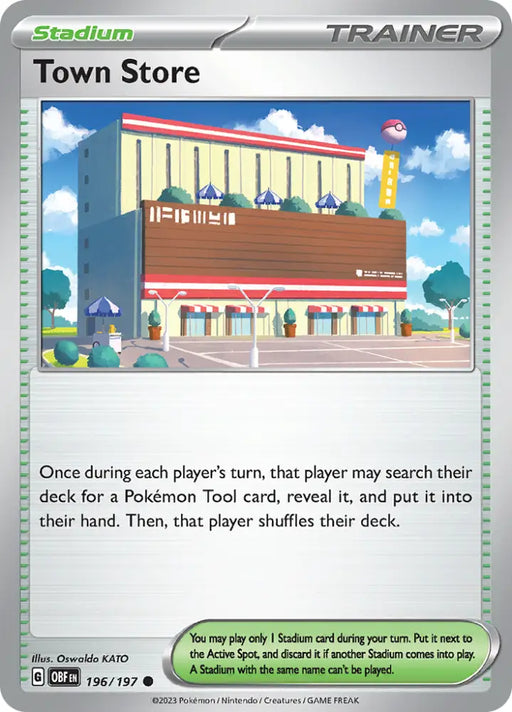 Town Store (196/197) [Scarlet & Violet: Obsidian Flames] - Pokemon Single