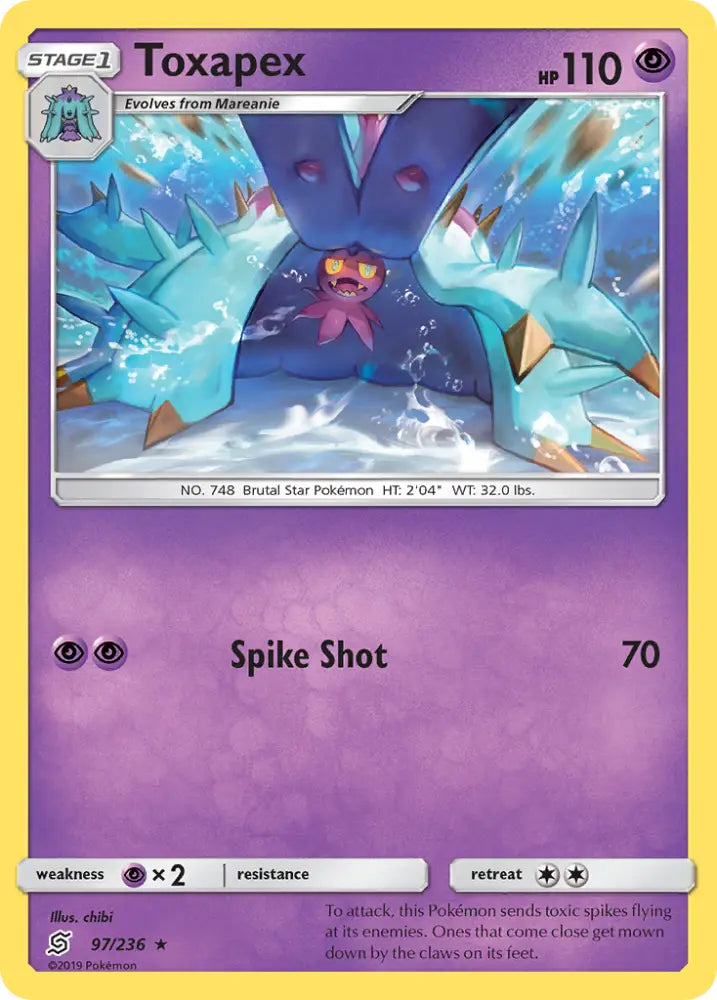 Toxapex (97/236) [Sun & Moon: Unified Minds] - Pokemon Single