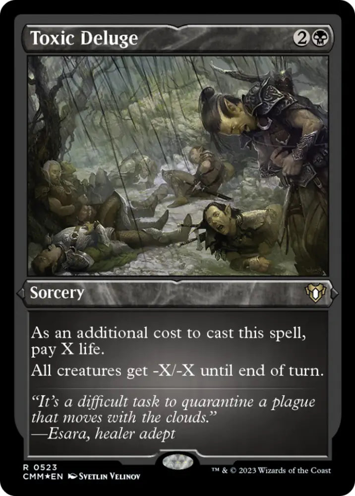Toxic Deluge (Foil Etched) [Commander Masters] - MTG Single