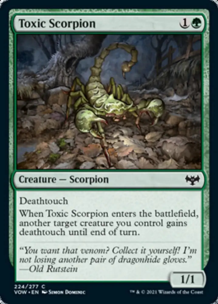 Toxic Scorpion [Innistrad: Crimson Vow] - MTG Single