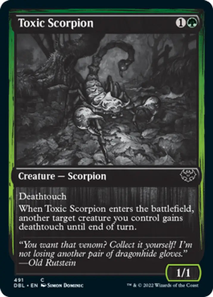 Toxic Scorpion [Innistrad: Double Feature] - MTG Single