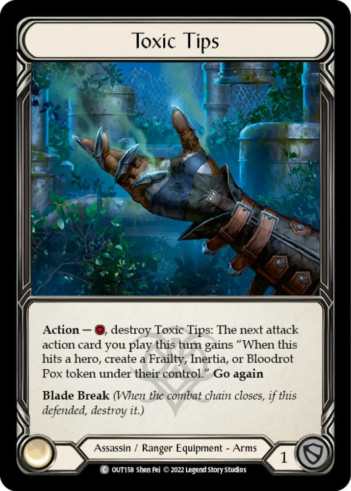 Toxic Tips [Outsiders] Rainbow Foil - Flesh And Blood Single