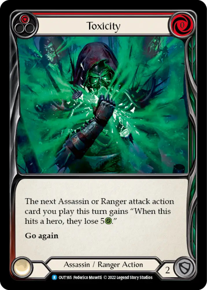Toxicity (Red) [Outsiders] Rainbow Foil - Flesh And Blood Single