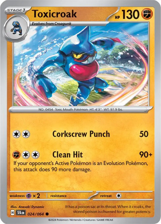 Toxicroak (024/064) [Scarlet & Violet: Shrouded Fable] - Pokemon Single