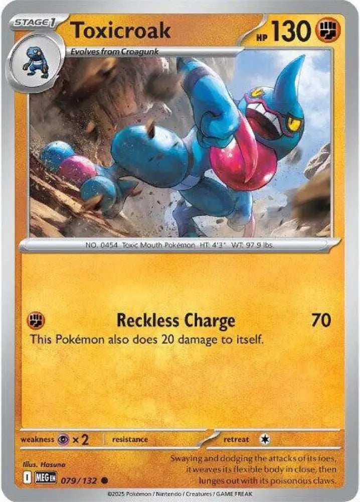 Toxicroak (079/132) [ME01: Mega Evolution]