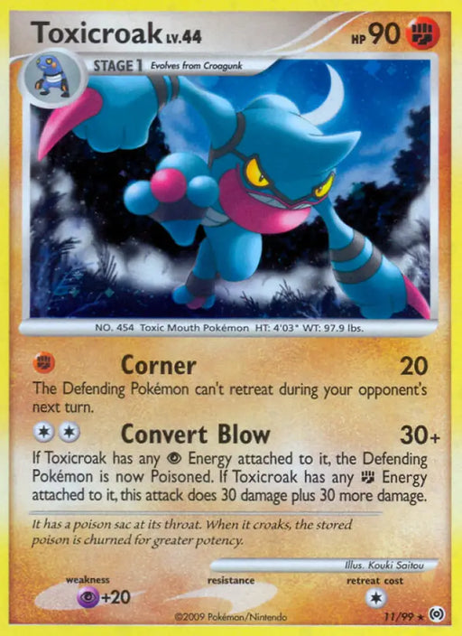 Toxicroak (11/99) [Platinum: Arceus] - Pokemon Single