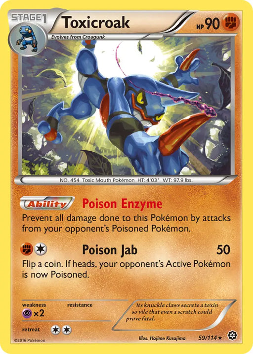 Toxicroak (59/114) [XY: Steam Siege] - Pokemon Single