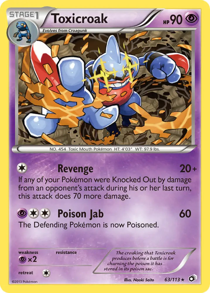 Toxicroak (63/113) [Black & White: Legendary Treasures] - Pokemon Single