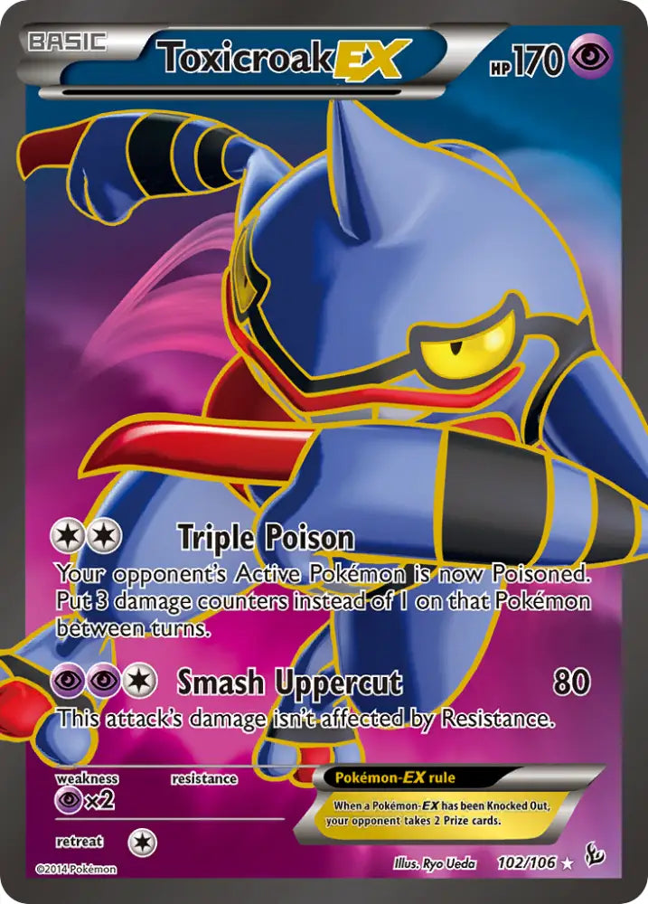 Toxicroak EX (102/106) [XY: Flashfire] - Pokemon Single