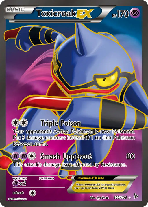 Toxicroak EX (102/106) [XY: Flashfire] - Pokemon Single