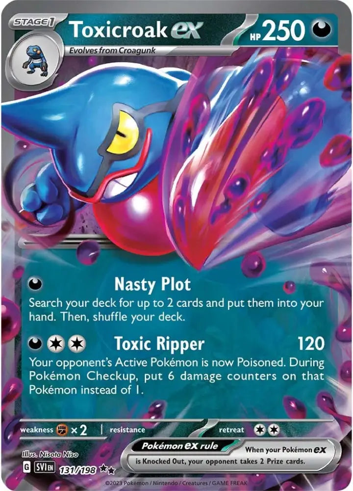 Toxicroak ex (131/198) [Scarlet & Violet: Base Set] - Pokemon Single
