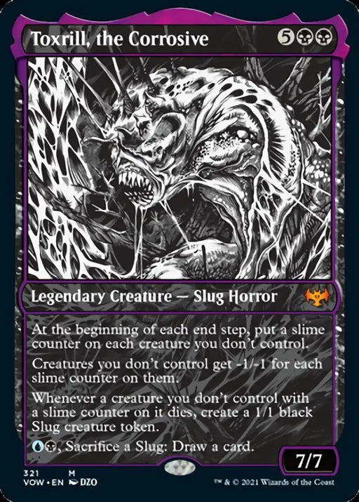 Toxrill the Corrosive (Showcase Eternal Night) [Innistrad: Crimson Vow] - MTG Single