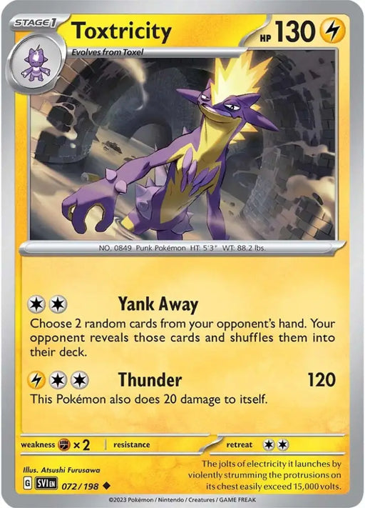 Toxtricity (072/198) [Scarlet & Violet: Base Set] - Pokemon Single