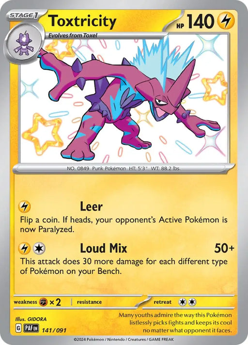 Toxtricity (141/091) [Scarlet & Violet: Paldean Fates] - Pokemon Single