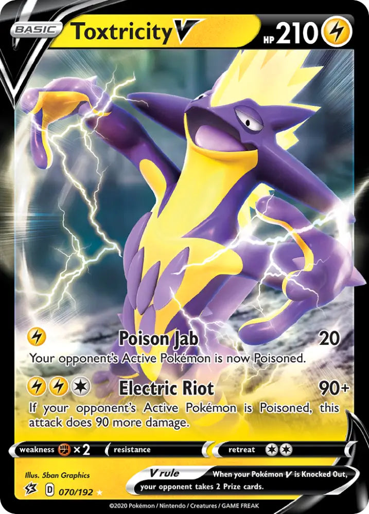 Toxtricity V (070/192) [Sword & Shield: Rebel Clash] - Pokemon Single