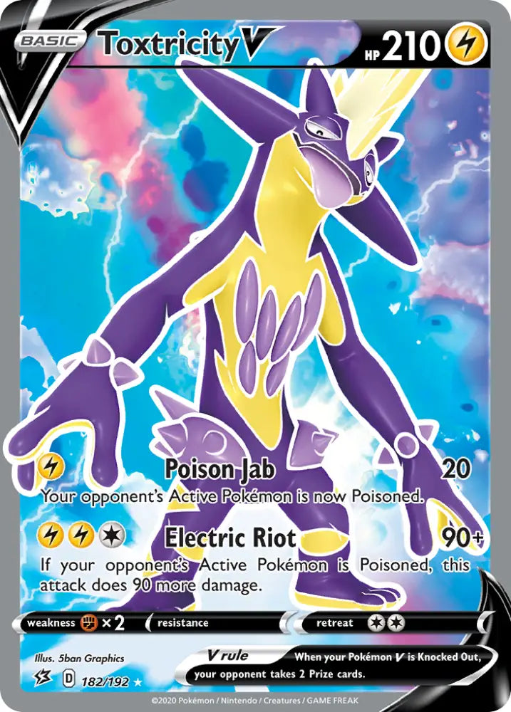 Toxtricity V (182/192) [Sword & Shield: Rebel Clash] - Pokemon Single