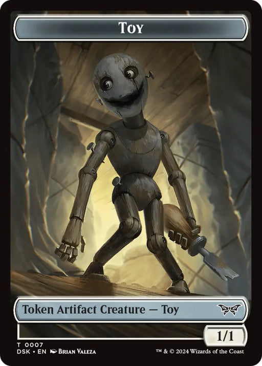 Toy // Spider Double-Sided Token [Duskmourn: House of Horror Tokens] - MTG Single