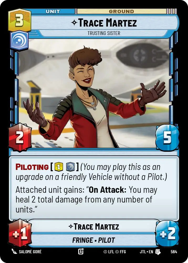 Trace Martez - Trusting Sister (Foil) (564) [Jump to Lightspeed] - Star Wars: Unlimited Single