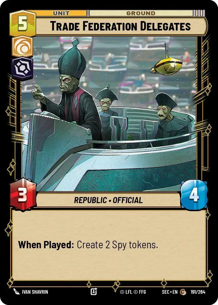 Trade Federation Delegates (191/264) [Secrets of Power]