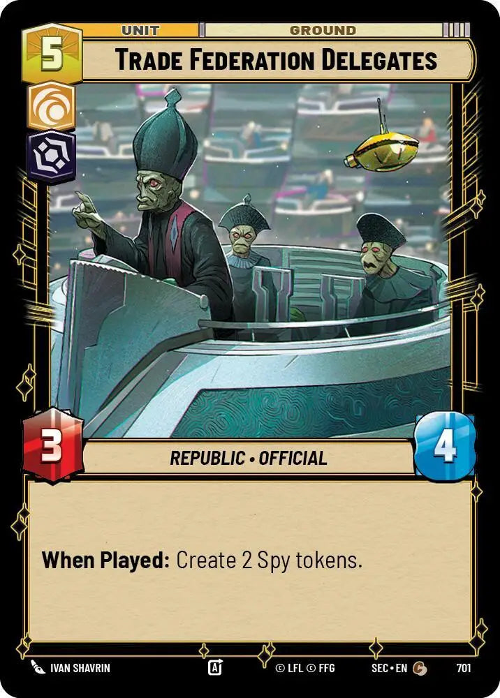 Trade Federation Delegates (Foil) (701) [Secrets of Power]