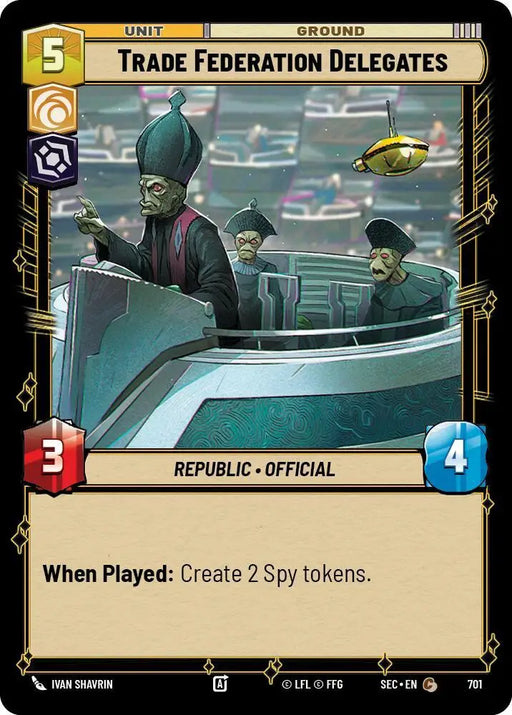 Trade Federation Delegates (Foil) (701) [Secrets of Power]