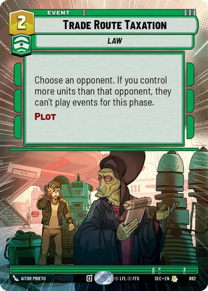 Trade Route Taxation (Hyperspace Foil) (882) [Secrets of Power]