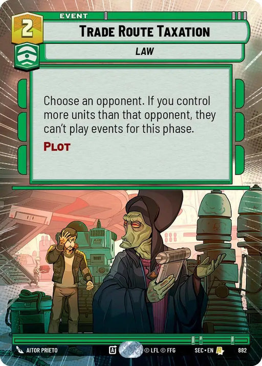 Trade Route Taxation (Hyperspace Foil) (882) [Secrets of Power]