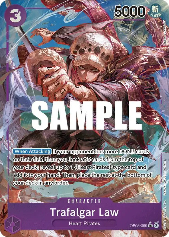 Trafalgar Law (Alternate Art) (069) (OP05-069) [Awakening of the New Era]
