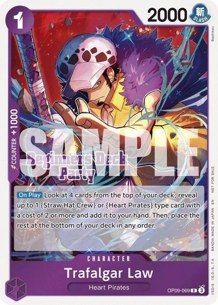 Trafalgar Law (Beginners Deck Party [ST-23] - [ST-28] Participation Pack) (OP09-069) [One Piece Promotion Cards]