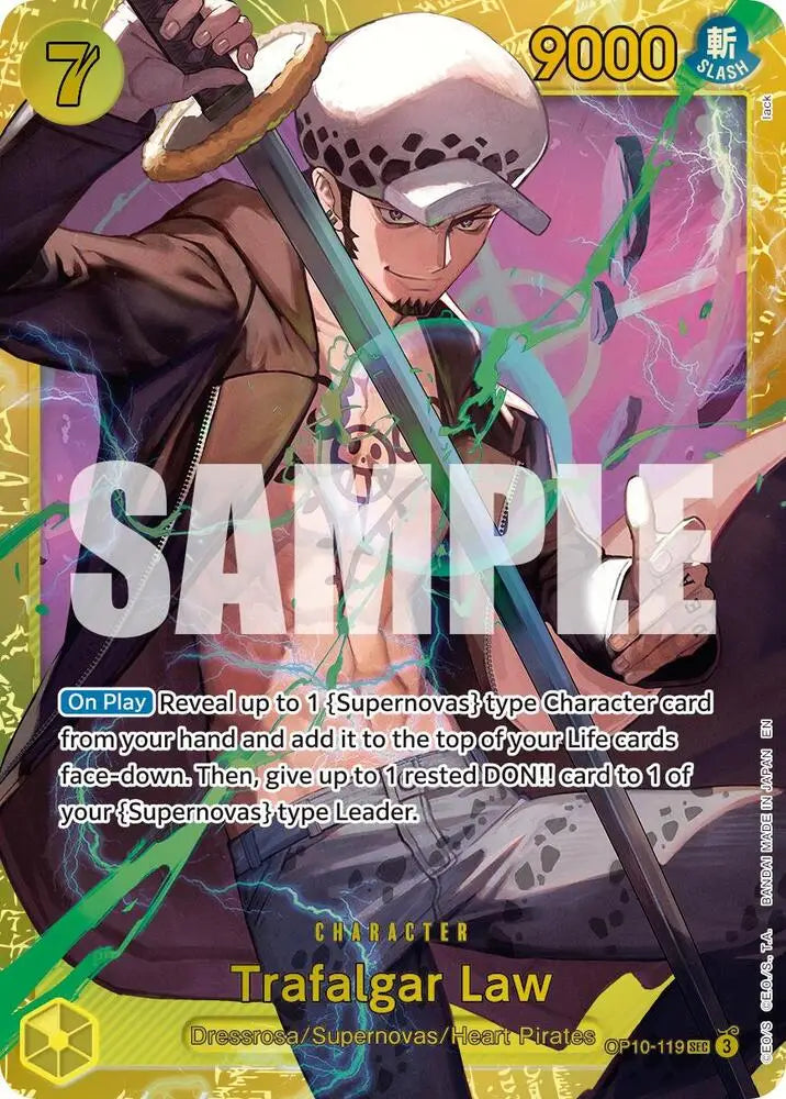 Trafalgar Law - OP10-119 (Reprint) [Premium Booster -The Best- Vol. 2]