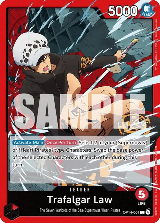 Trafalgar Law - OP14-001 [The Azure Sea's Seven]