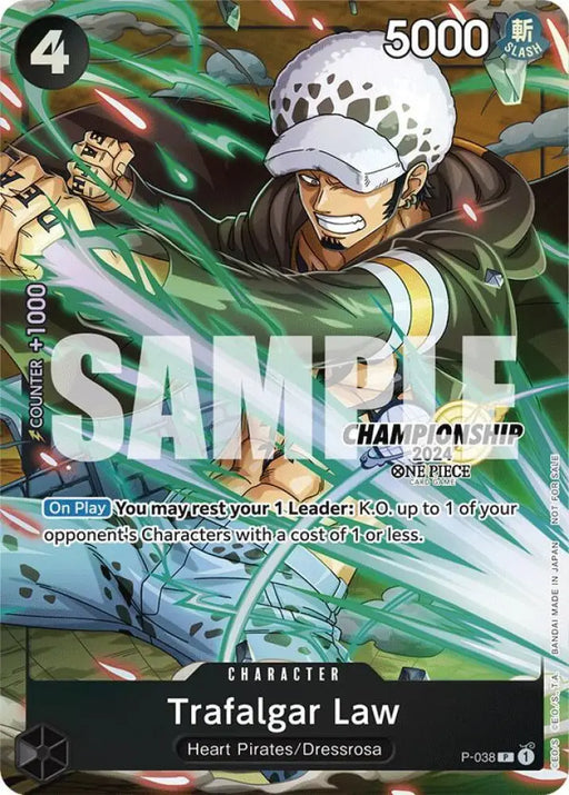 Trafalgar Law - P-038 (CS 2024 Event Pack Finalist) [One Piece Promotion Cards]