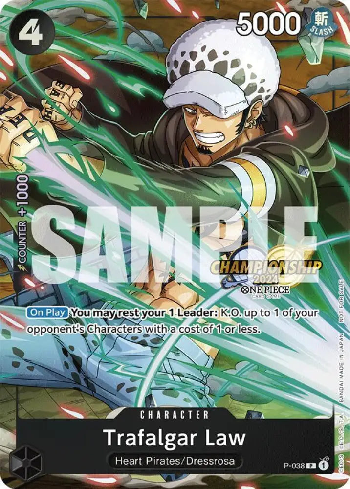 Trafalgar Law - P-038 (CS 2024 Event Pack) [One Piece Promotion Cards]