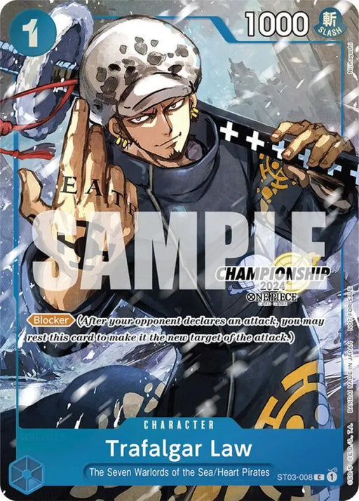 Trafalgar Law - ST03-008 (CS 2024 Event Pack Finalist) [One Piece Promotion Cards]