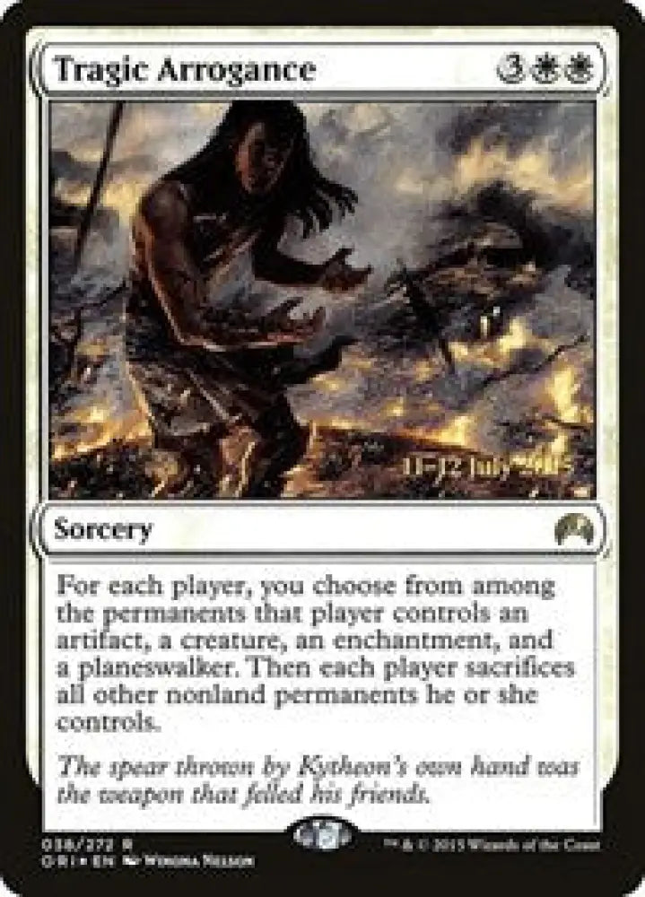 Tragic Arrogance (38) [Prerelease Cards]