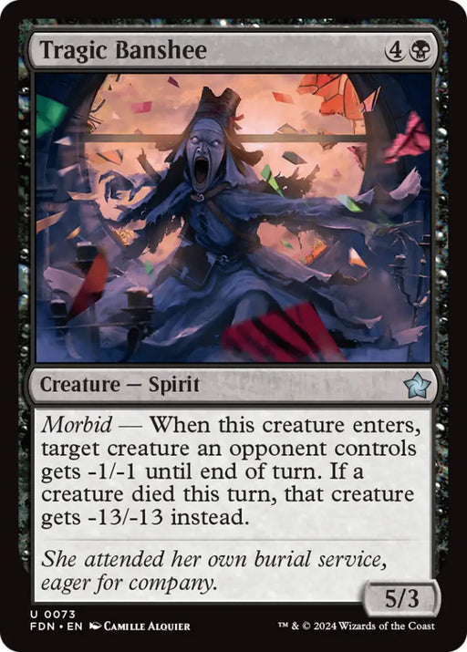 Tragic Banshee [Foundations] - MTG Single