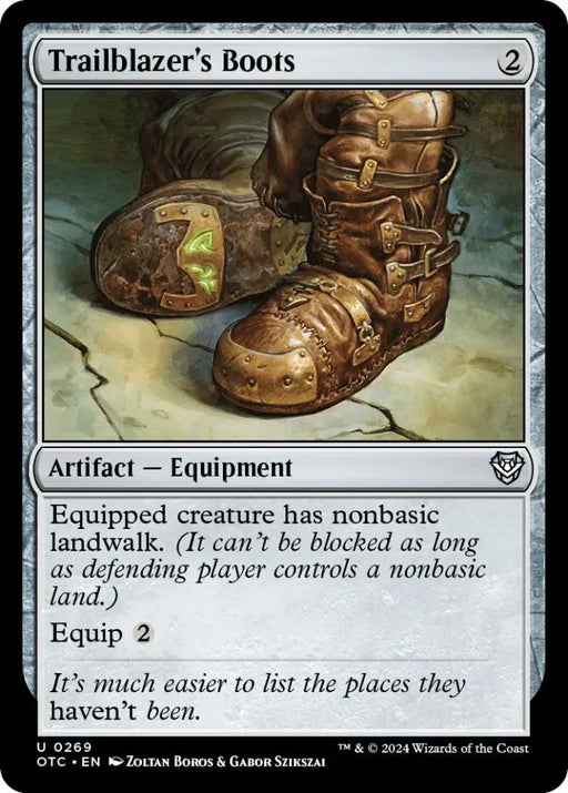 Trailblazer’s Boots [Outlaws of Thunder Junction Commander] - MTG Single