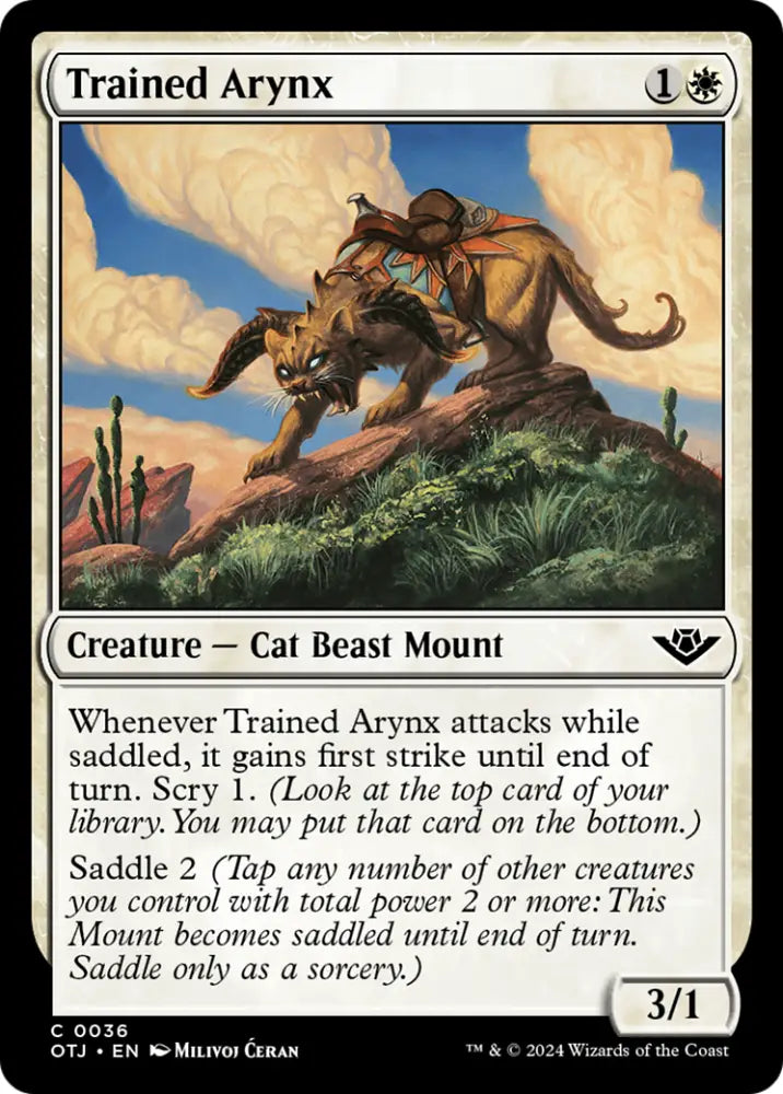 Trained Arynx [Outlaws of Thunder Junction] - MTG Single