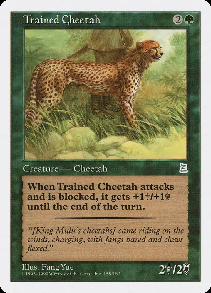 Trained Cheetah [Portal Three Kingdoms] - MTG Single