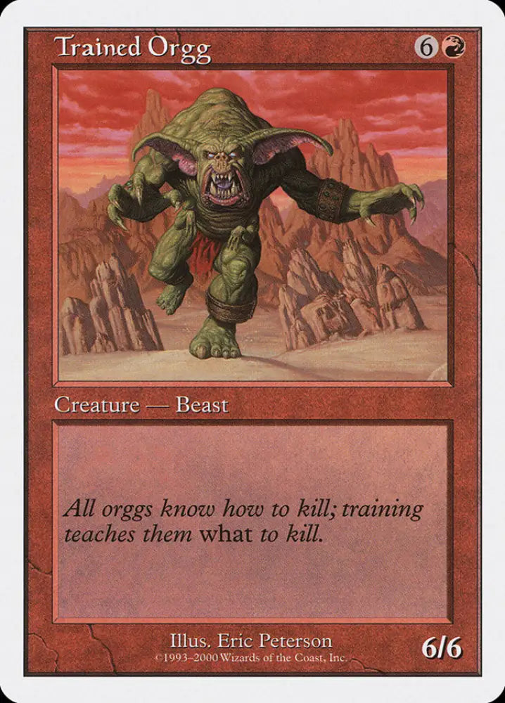 Trained Orgg [Starter 2000] - MTG Single