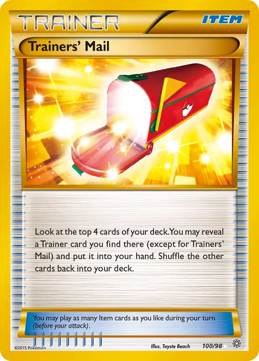 Trainers’ Mail (100/98) [XY: Ancient Origins] - Pokemon Single