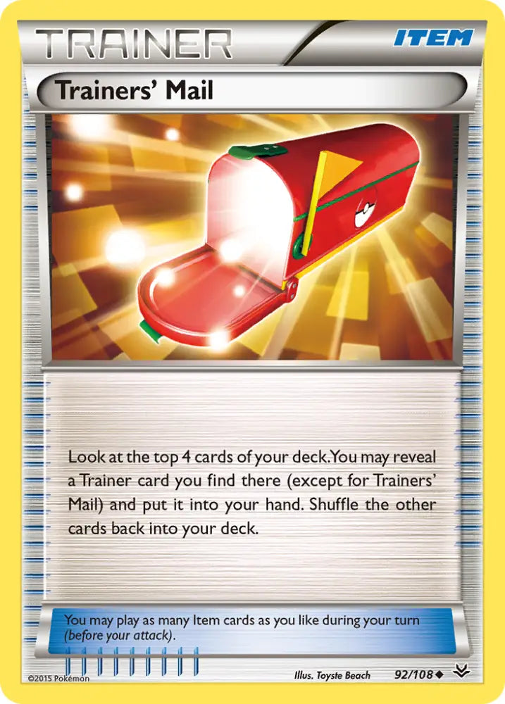 Trainers’ Mail (92/108) [XY: Roaring Skies] - Pokemon Single