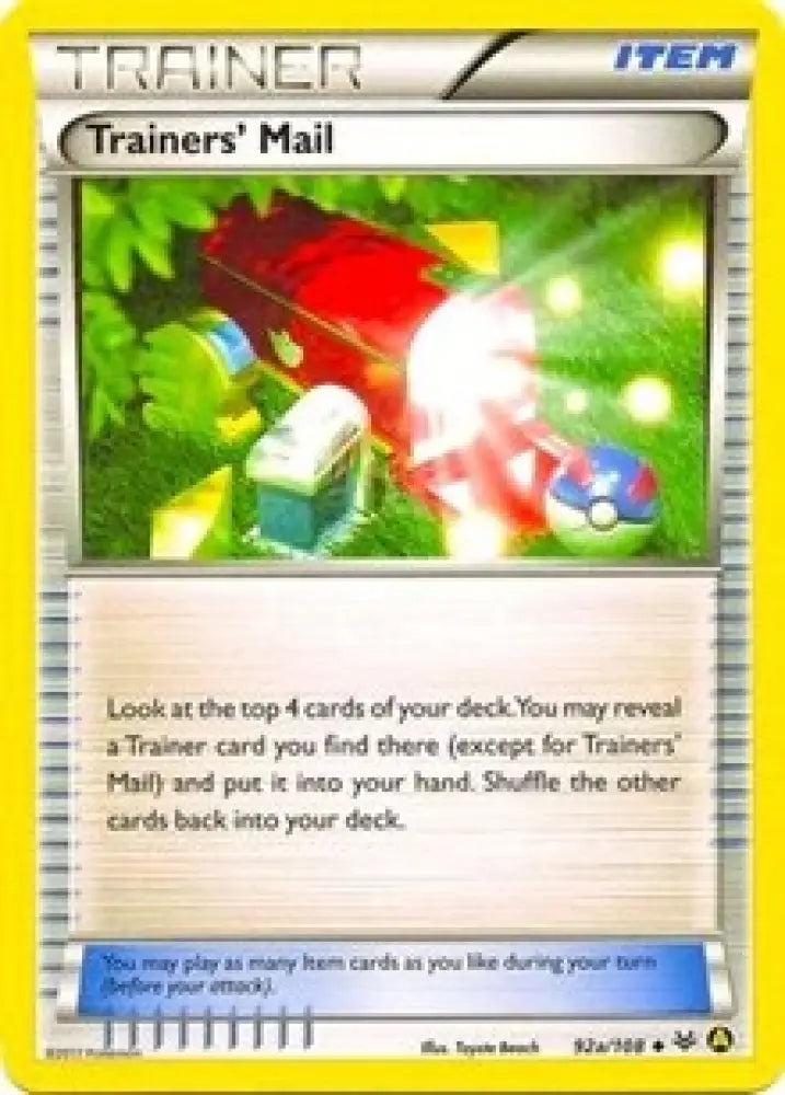 Trainers’ Mail (92a/108) (Alternate Art Promo) [XY: Roaring Skies] - Pokemon Single