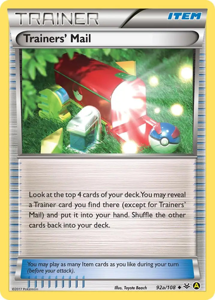 Trainers’ Mail (92a/108) [Alternate Art Promos] - Pokemon Single