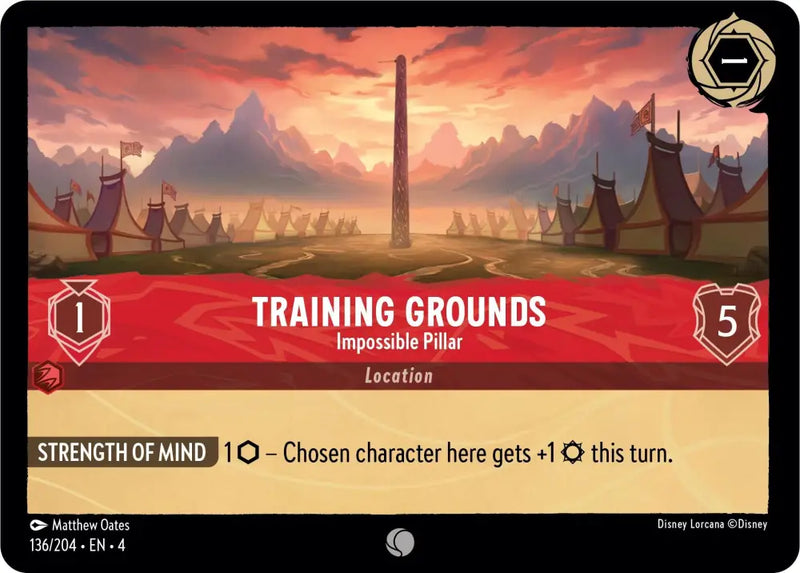 Training Grounds - Impossible Pillar (136/204) [Ursula’s Return] - Lorcana Single