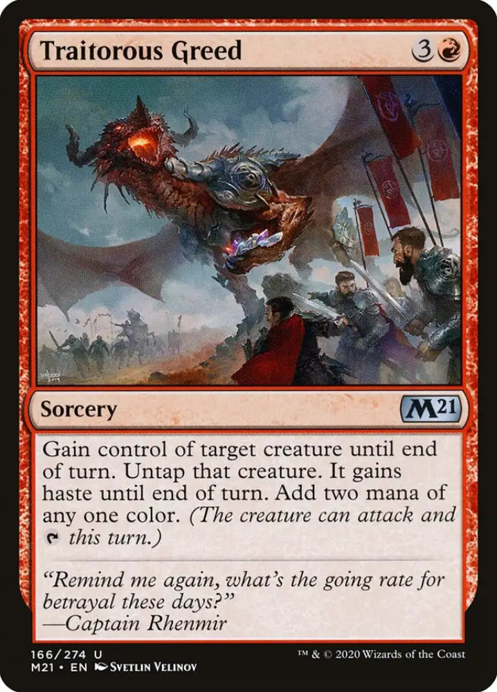 Traitorous Greed [Core Set 2021] - MTG Single