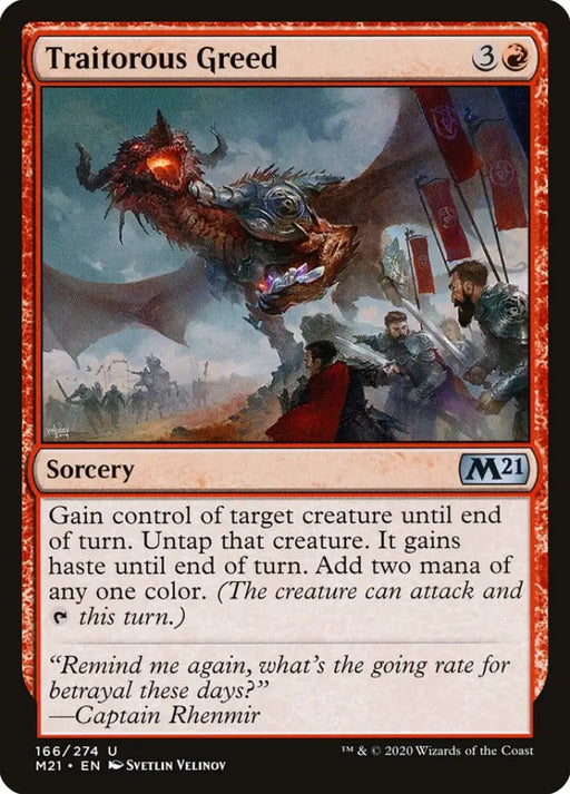 Traitorous Greed [Core Set 2021] - MTG Single