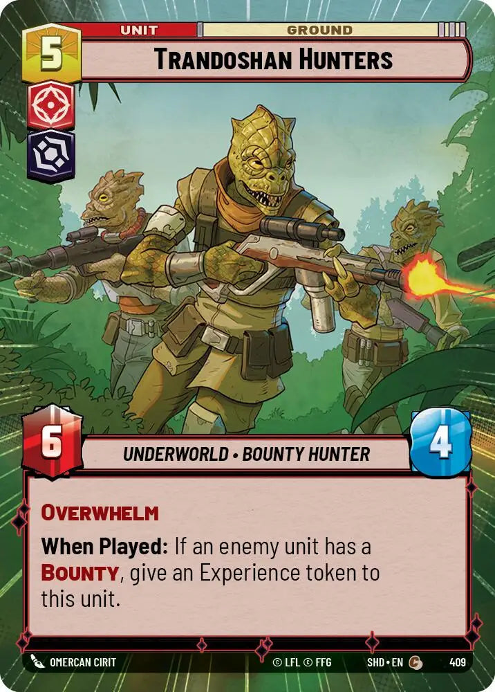 Trandoshan Hunters (Hyperspace) (409) [Shadows of the Galaxy] - Star Wars: Unlimited Single