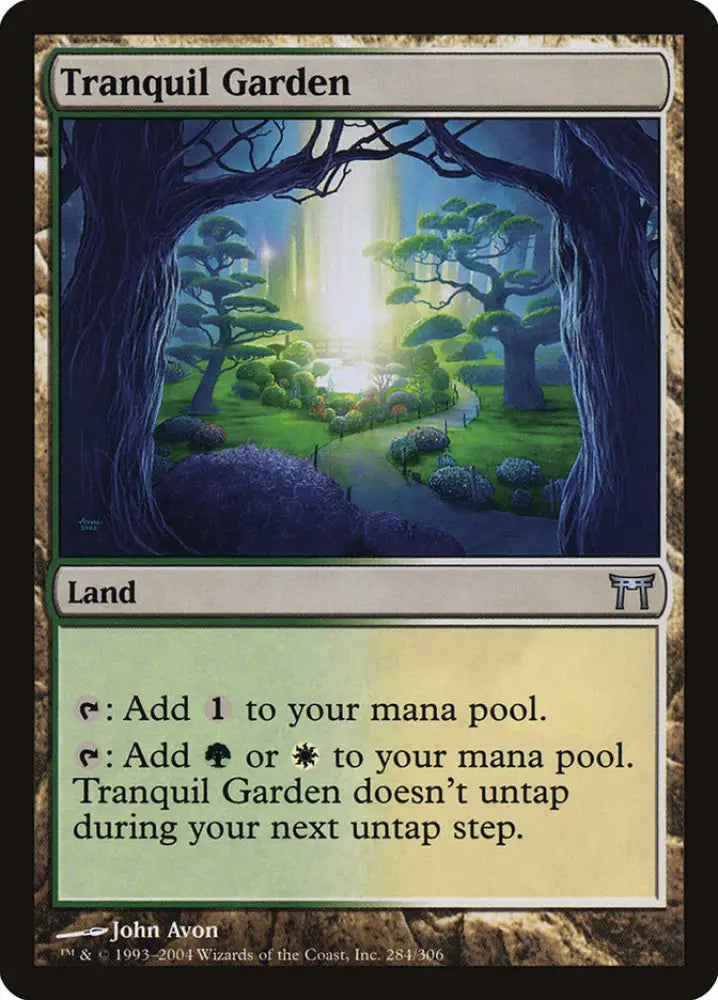 Tranquil Garden [Champions of Kamigawa] - MTG Single