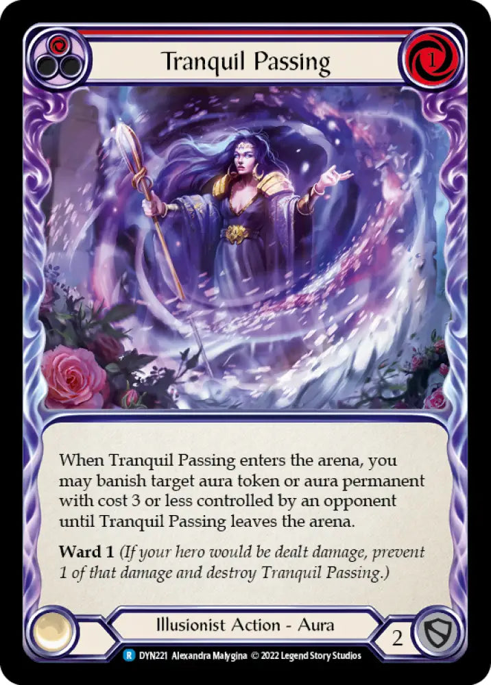 Tranquil Passing (Red) [Dynasty] Rainbow Foil - Flesh And Blood Single